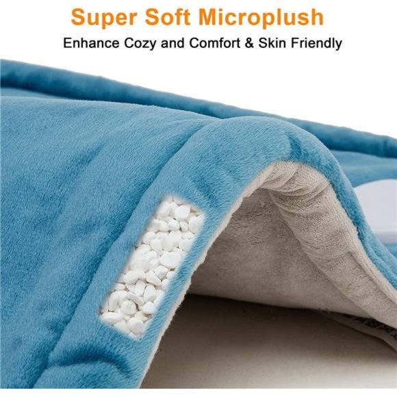 Weighted Heating Pad - Pads for Neck and Shoulders,2lb Large Electric Heated pad - Picture 2 of 7